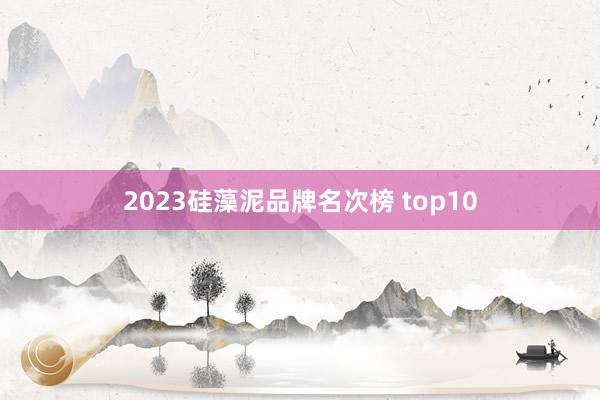 2023硅藻泥品牌名次榜 top10